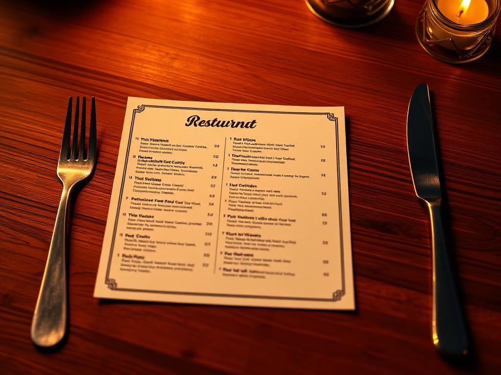 Menu Cards & Price Lists design example by HAYAZ DIGITAL